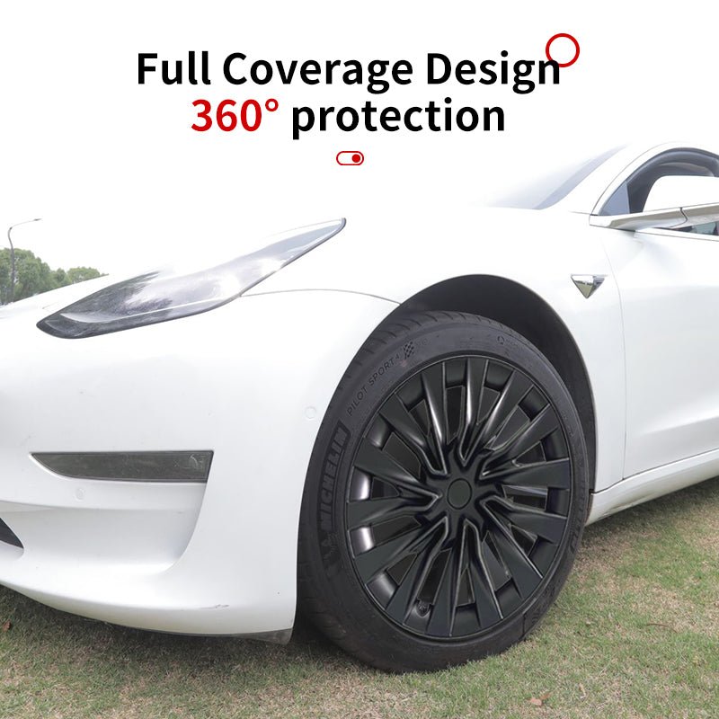 18'' Turbine Style Wheel Cover Hubcap for Tesla Model 3 Highland 2023 - 2024 Year - MOTENIO