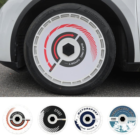 19" & 20" Personalized Graphics Aerodisc Full Coverage Wheel Covers for Tesla Model 3/Y/S/X Vehicles - MOTENIO