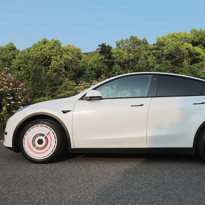 19" & 20" Personalized Graphics Aerodisc Full Coverage Wheel Covers for Tesla Model 3/Y/S/X Vehicles - MOTENIO