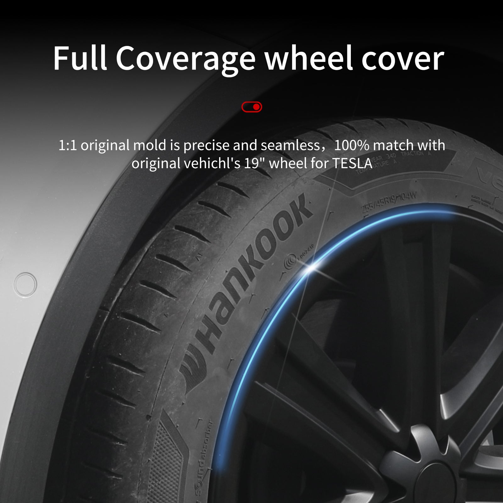19'' Arachnid Style Wheel Cover for Tesla Model S/Y - MOTENIO