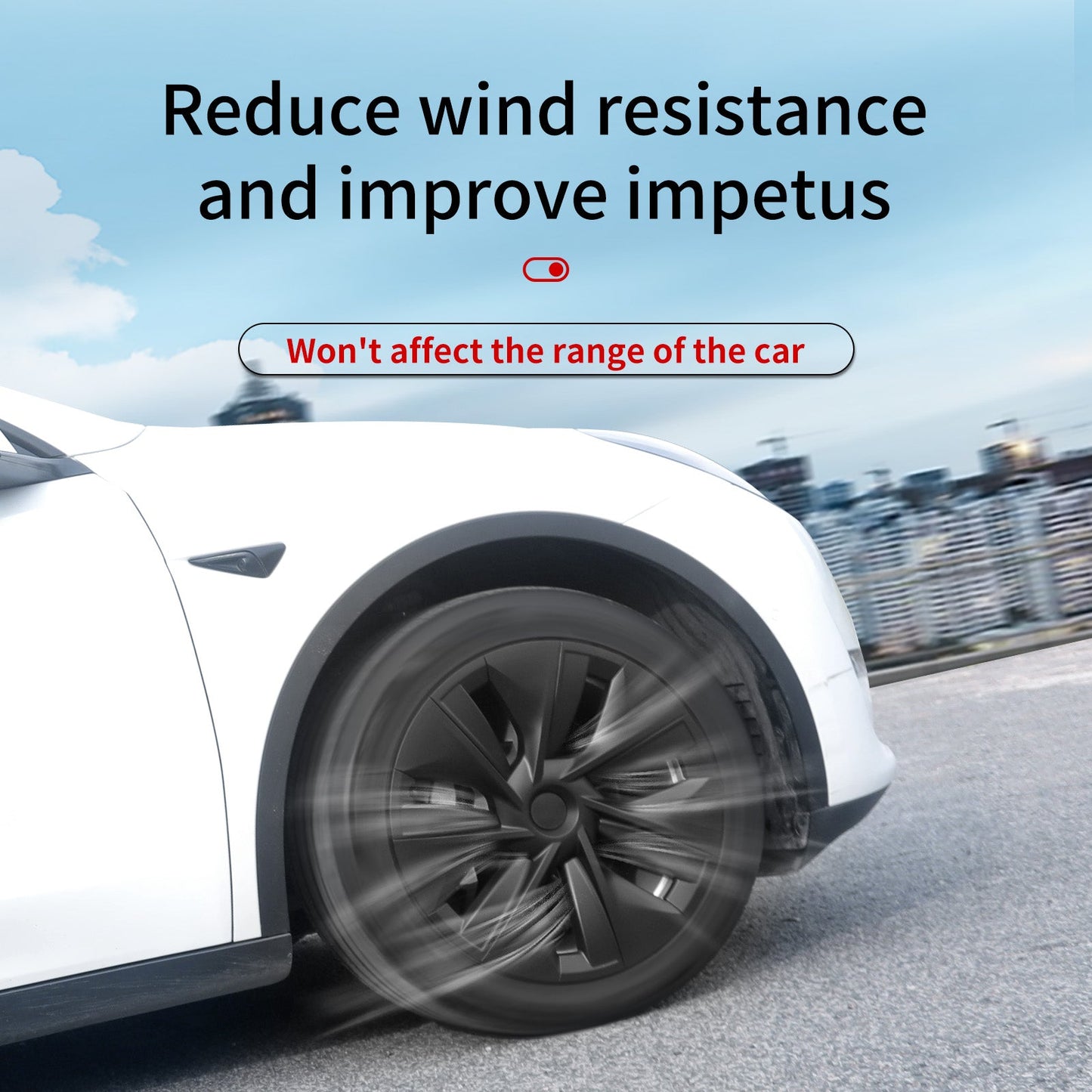 19'' Gemini Style Wheel Cover for Tesla Model Y - MOTENIO