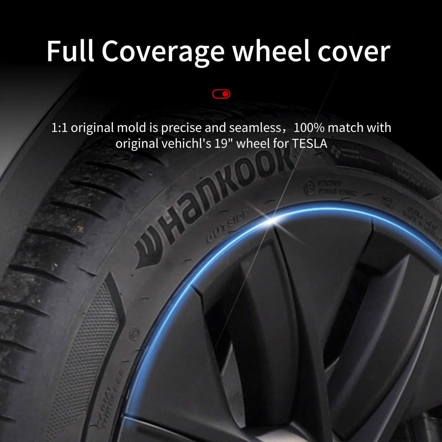 19'' Gemini Style Wheel Cover for Tesla Model Y - MOTENIO