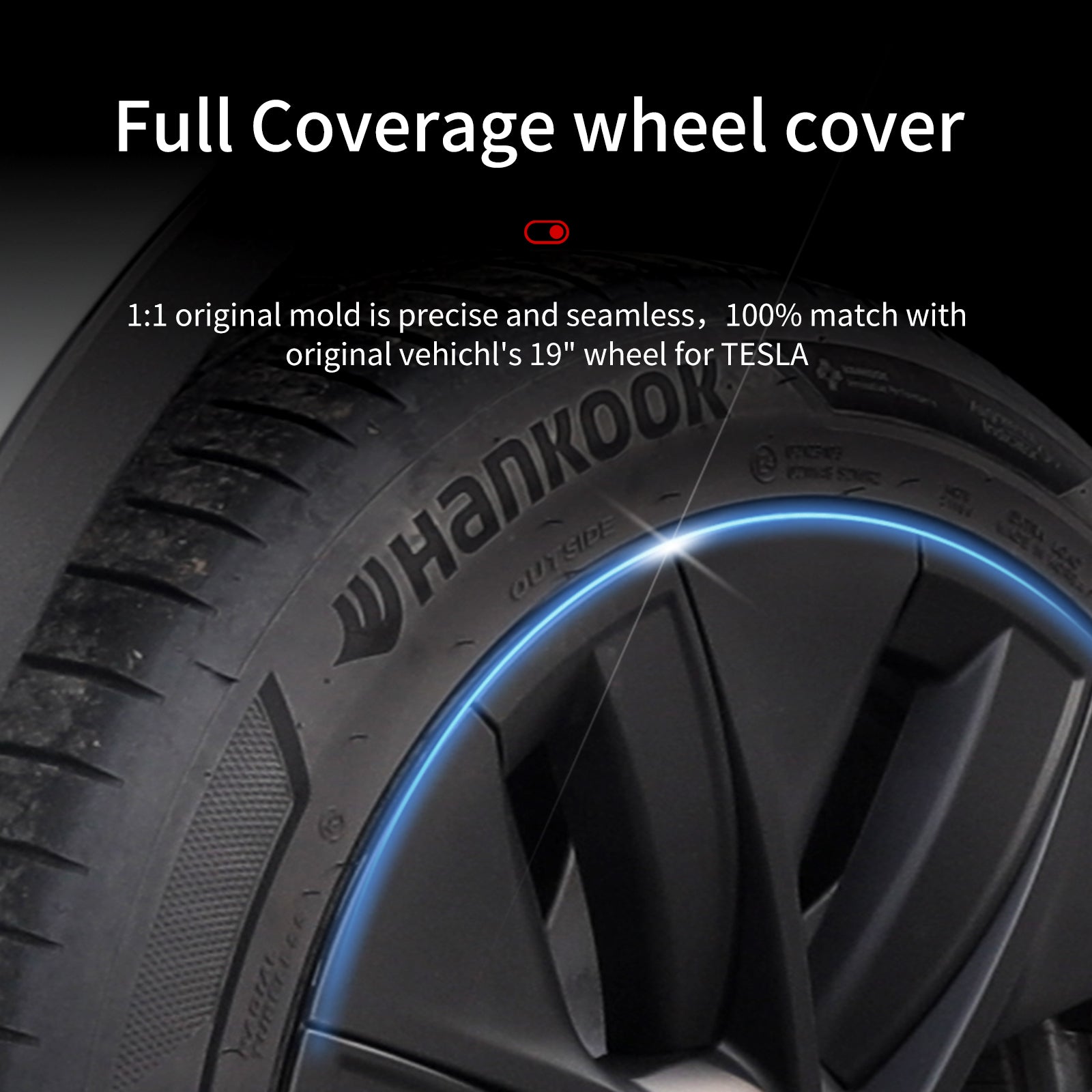 19'' Gemini Style Wheel Cover for Tesla Model Y - MOTENIO