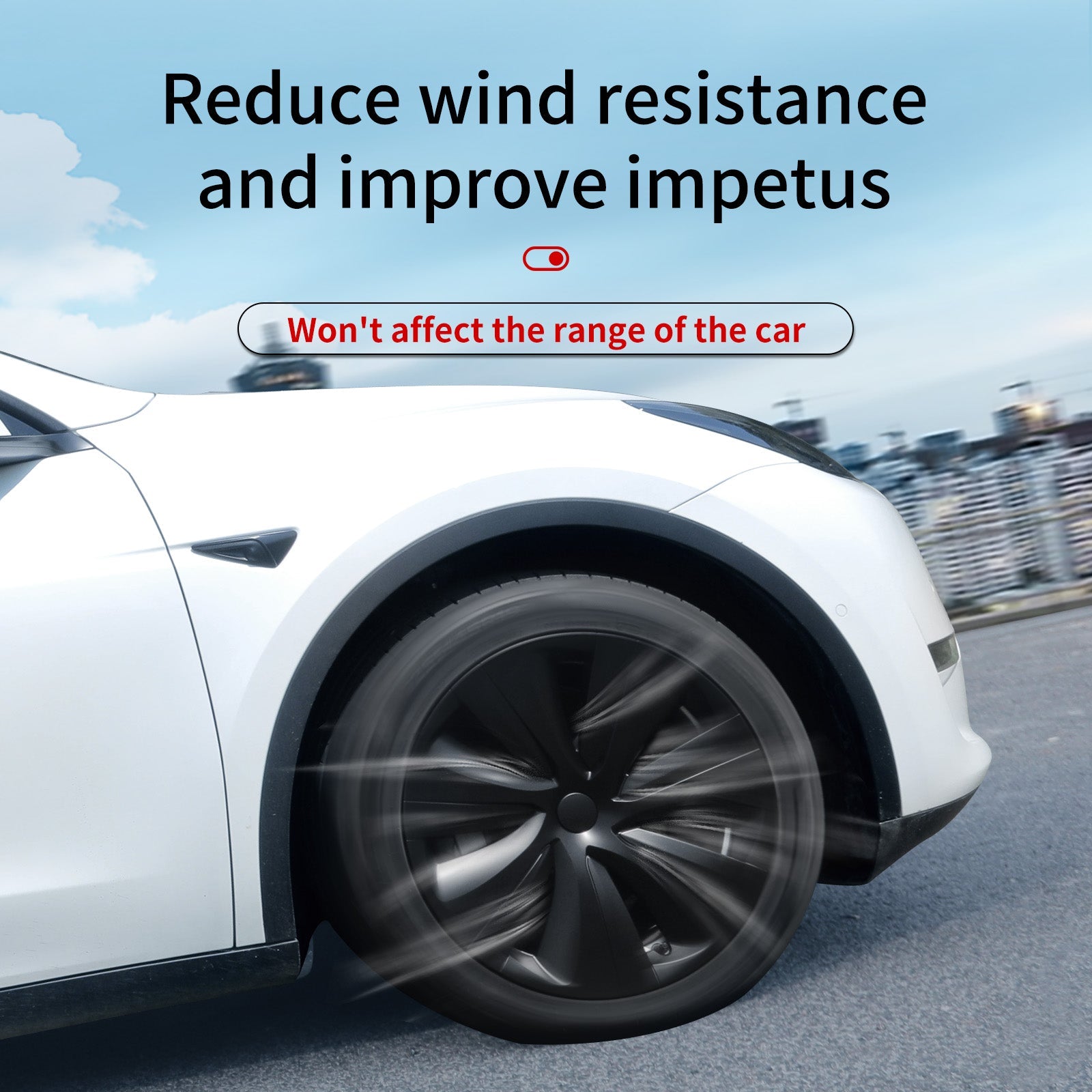 19'' Hurricane Style Wheel Cover for Tesla Model Y - MOTENIO
