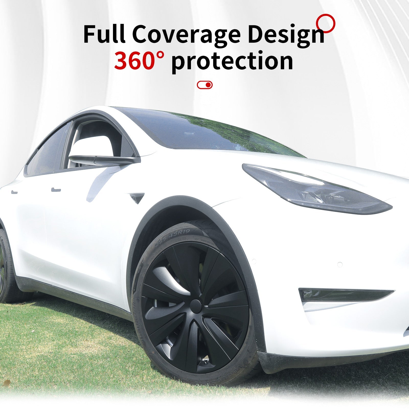 19'' Hurricane Style Wheel Cover for Tesla Model Y - MOTENIO