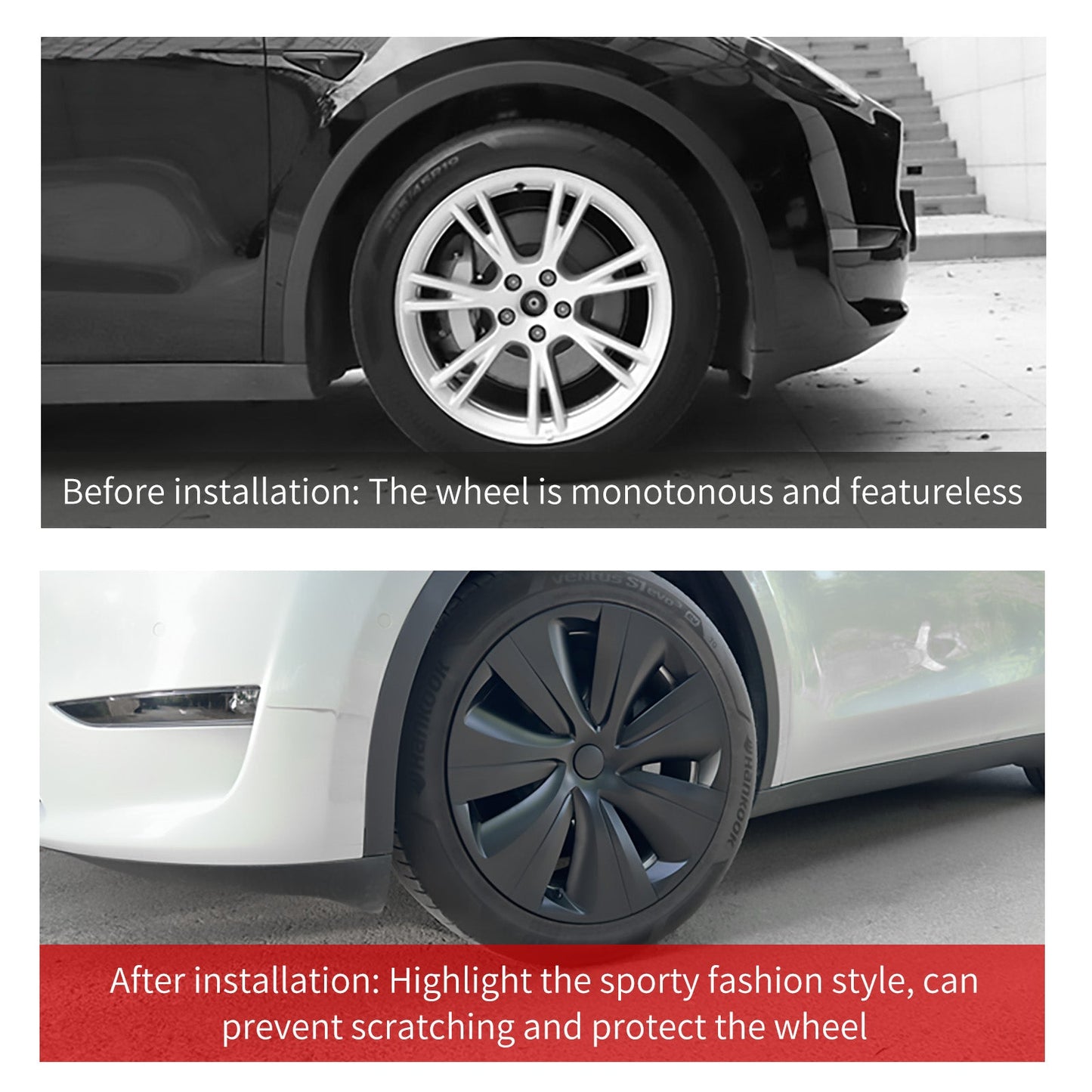 19'' Hurricane Style Wheel Cover for Tesla Model Y - MOTENIO