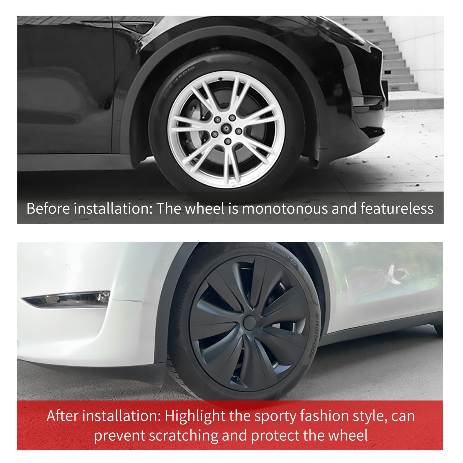 19'' Hurricane Style Wheel Cover for Tesla Model Y - MOTENIO