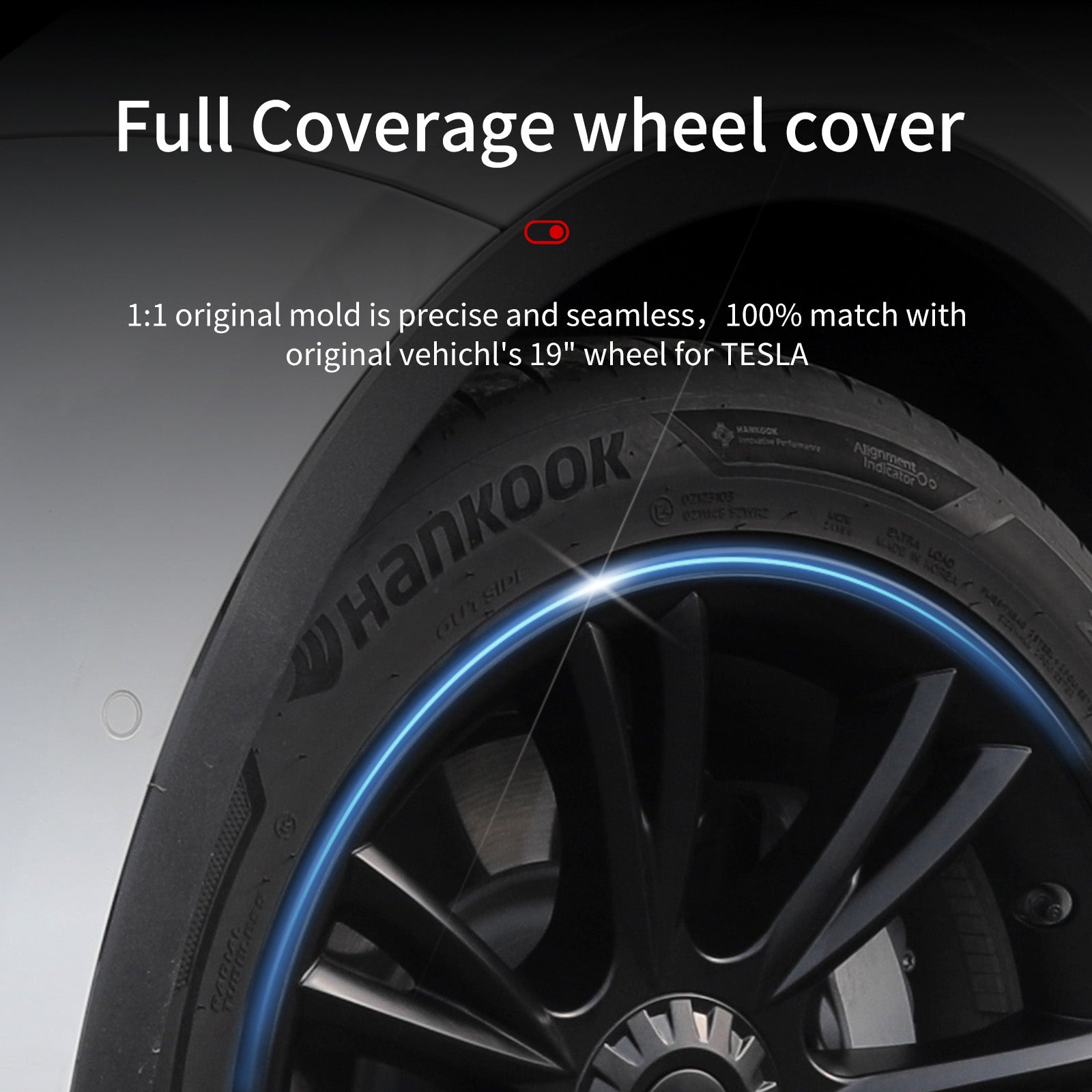 19'' Sport Style Wheel Cover for Tesla Model Y 2020 - 2024 Year - MOTENIO