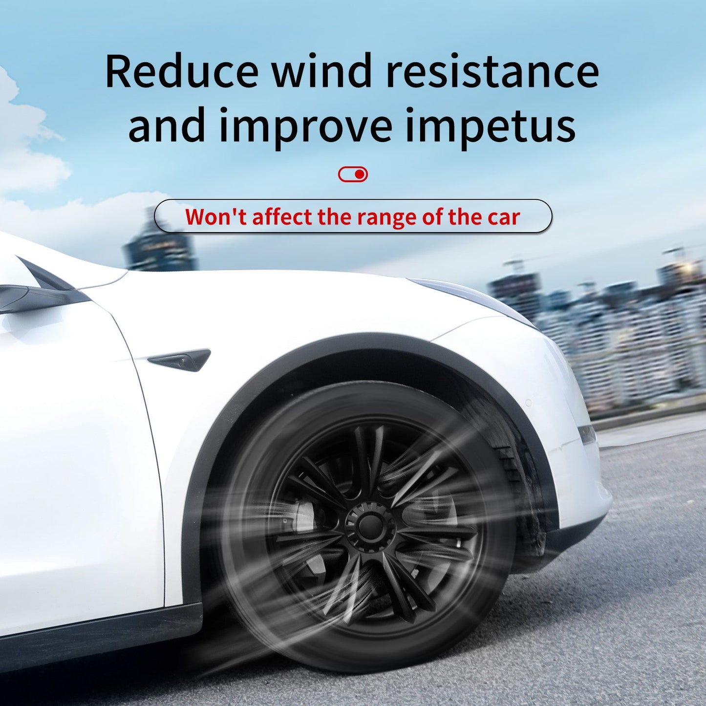 19'' Sport Style Wheel Cover for Tesla Model Y 2020 - 2024 Year - MOTENIO