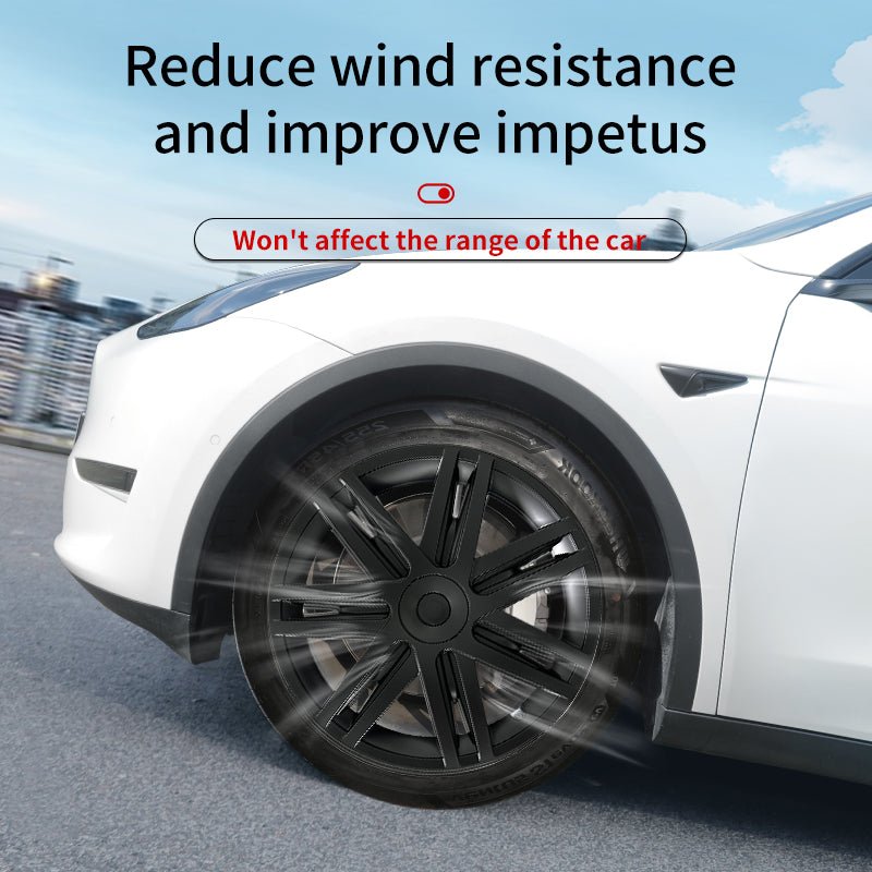 19'' Star Style Wheel Cover Full Coverage Hubcap for Tesla Model Y 2020 - 2024 Year - MOTENIO