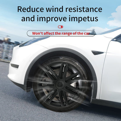 19'' Star Style Wheel Cover Full Coverage Hubcap for Tesla Model Y 2020 - 2024 Year - MOTENIO