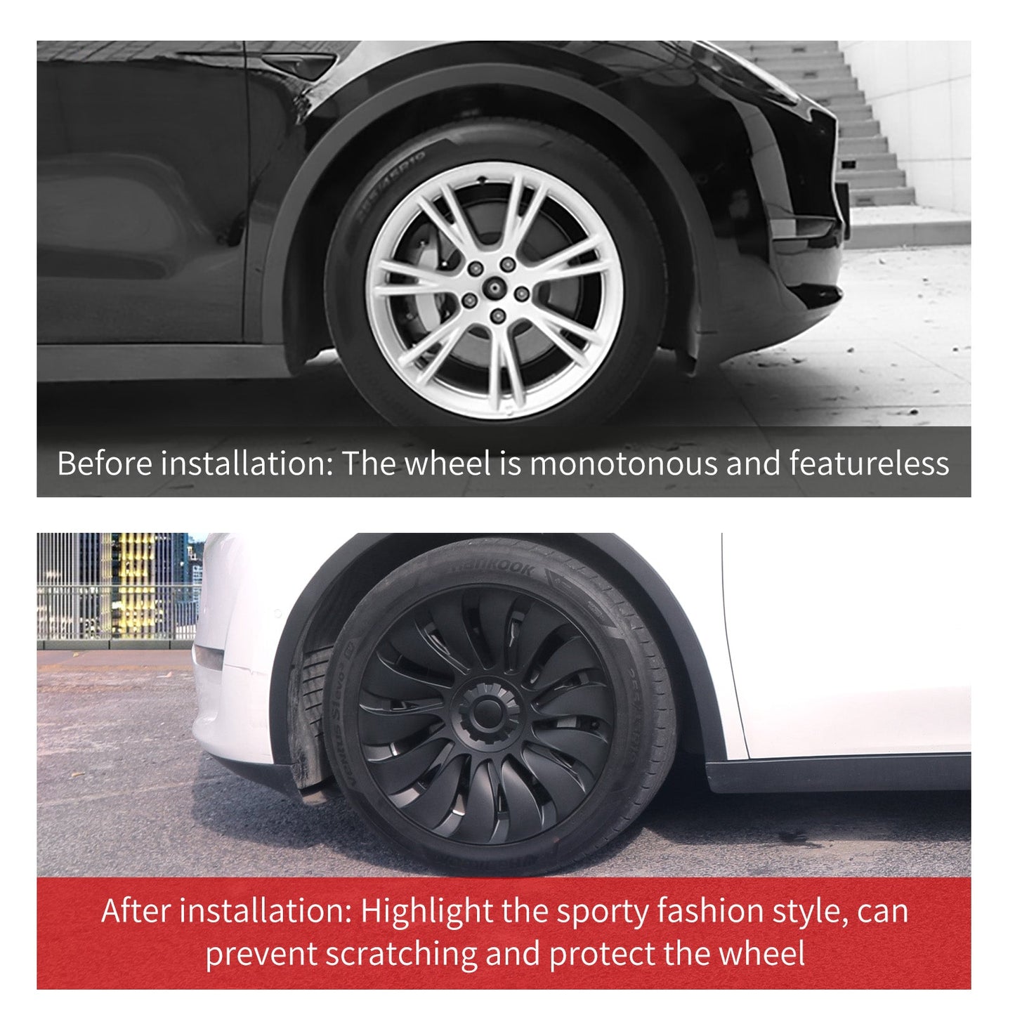 19'' Storm Style Wheel Cover for Tesla Model Y 2020 - 2024 Year - MOTENIO