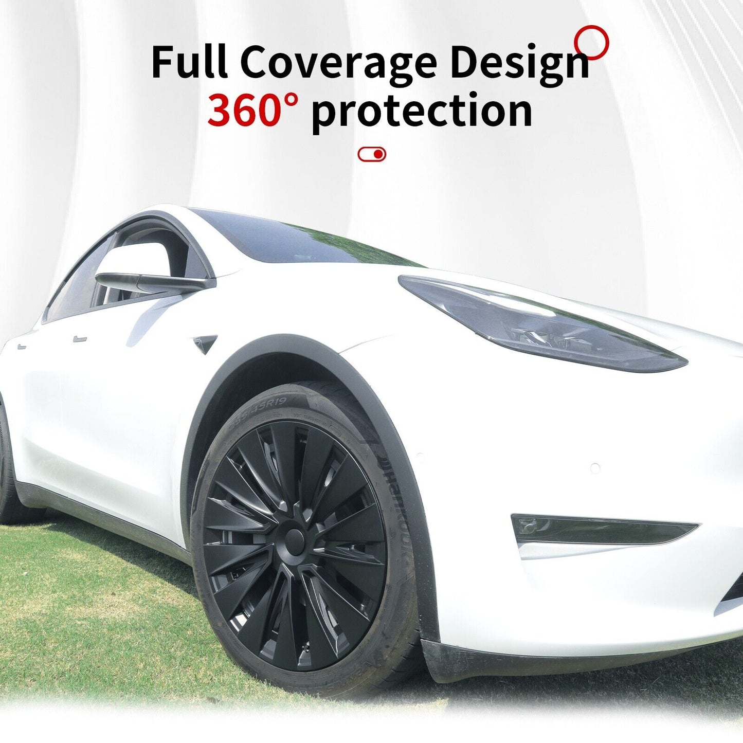 19'' Turbine Style Wheel Cover for Tesla Model Y 2020 - 2024 Year - MOTENIO
