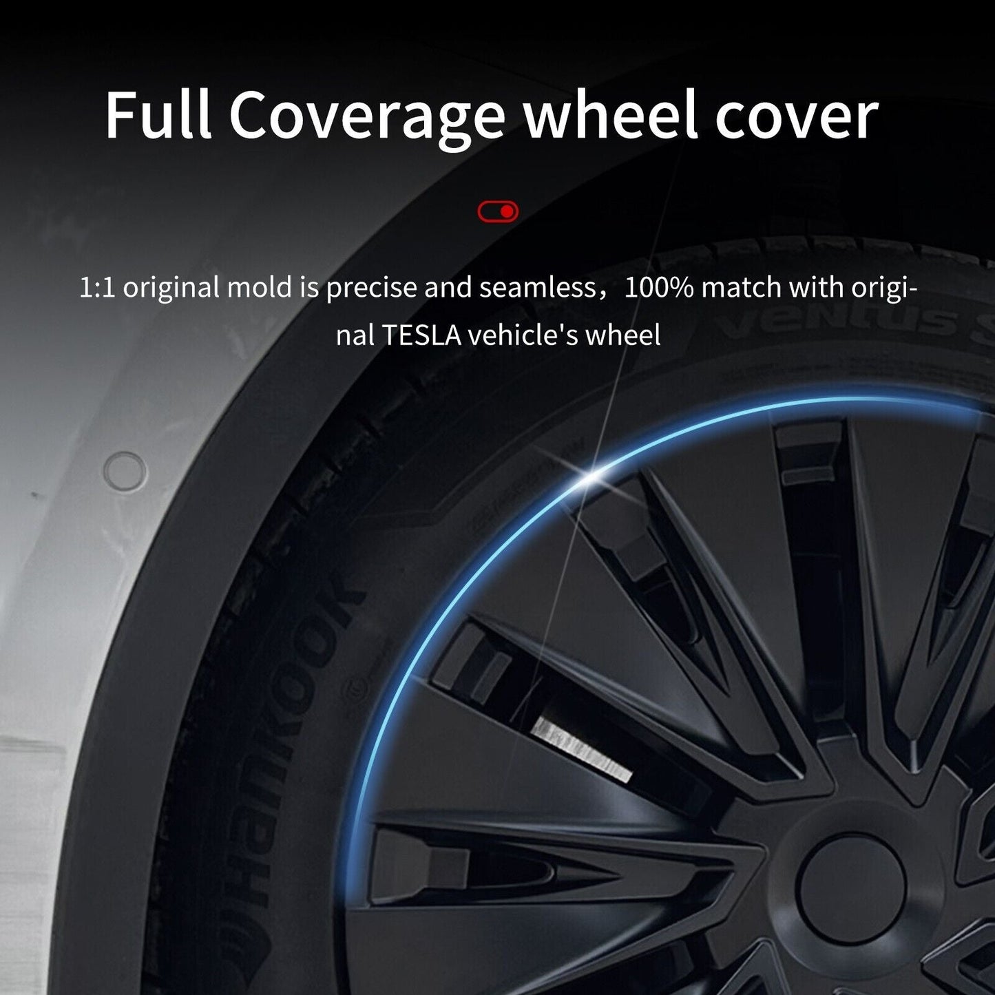 19'' Turbine Style Wheel Cover for Tesla Model Y 2020 - 2024 Year - MOTENIO