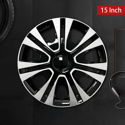 Design for Iron Rim, 15 inch Hubcap Set of 4, 15" Wheel Rim Cover, Compatible/Replacement Wheel cover