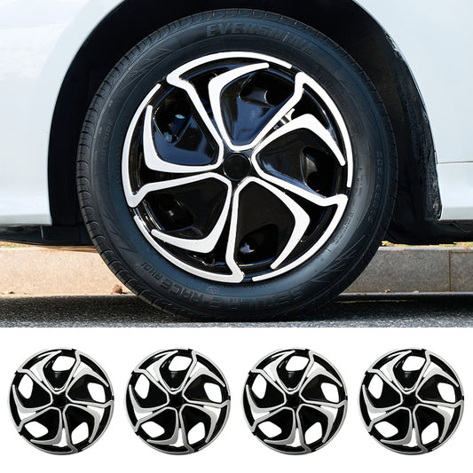 14" Flower Style Wheel Covers Hubcaps for Universal Fit R14 Tire Steel Wheels 4 PCS