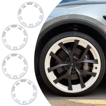 4PCS Wheel Rim Protector for Model Y Juniper Performance 21in Rim Guard Hubcap Cover for Tesla Model Y Performance Rim Case Curb Rash Protection Wheel Cover Tire Trim Covers