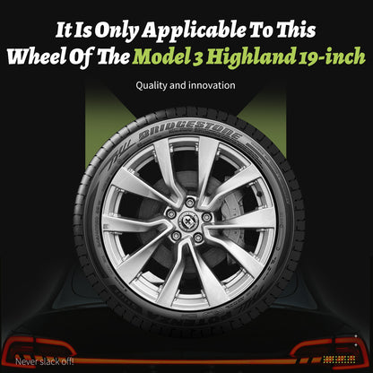 Design for Tesla Wheel Cover 19'' Model 3 Highland 2023-2025 4pcs Turbine Style Hubcaps