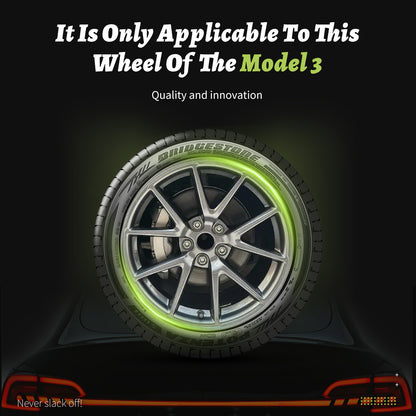 18 Inch Model 3 Wheel Cover Design for Tesla 2017-2023 Hubcaps 4X Silver Turbine Style Covers