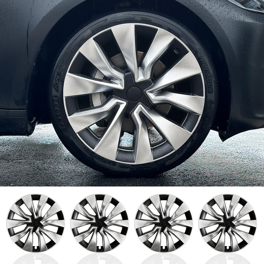 Design for Tesla Wheel Cover 19'' Model 3 Highland 2023-2025 4pcs Turbine Style Hubcaps