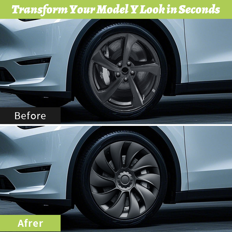 MOTENIO 19" Hubcaps Designed for Tesla Model Y Juniper 2025 & 2026