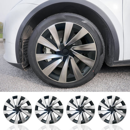 Design for Tesla Juniper Model Y 2025 2026 Wheel Cover Protect Rim 19'' Turbine Hubcaps