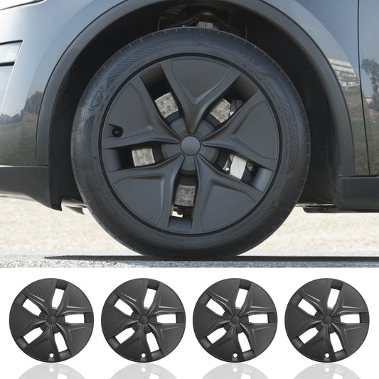 For Tesla Model Y Juniper 2025 2026 Wheel Cover 19 Inch Matte Black Hubcaps 4PCS Arachnid Style Covers