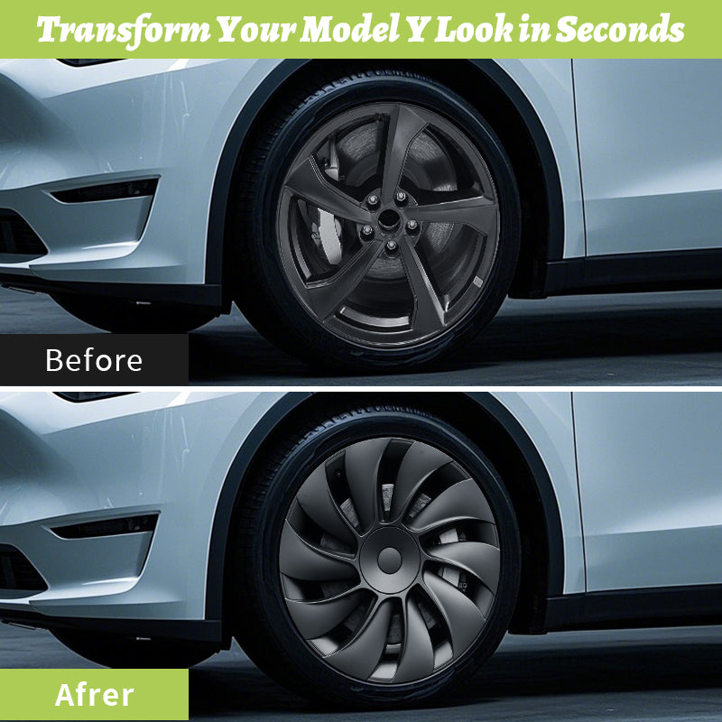 MOTENIO 19" Wheel Covers Designed for Tesla Model Y Juniper 2025 & 2026