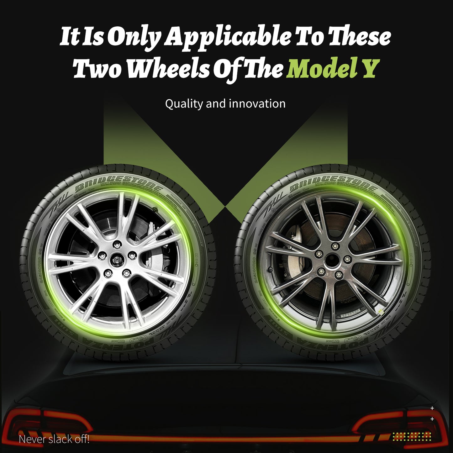 19" Model Y Wheel Cover Design for Tesla Model Y(2020-2024) Hubcaps Silver Black Knife  Style Wheel Hub Caps