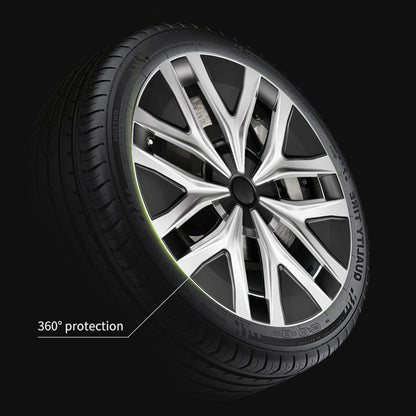 Design for Tesla Model Y 2020-2024 Wheel Cover 4pcs Full Rim Protect 19 Inch Hubcap Arachnid Style