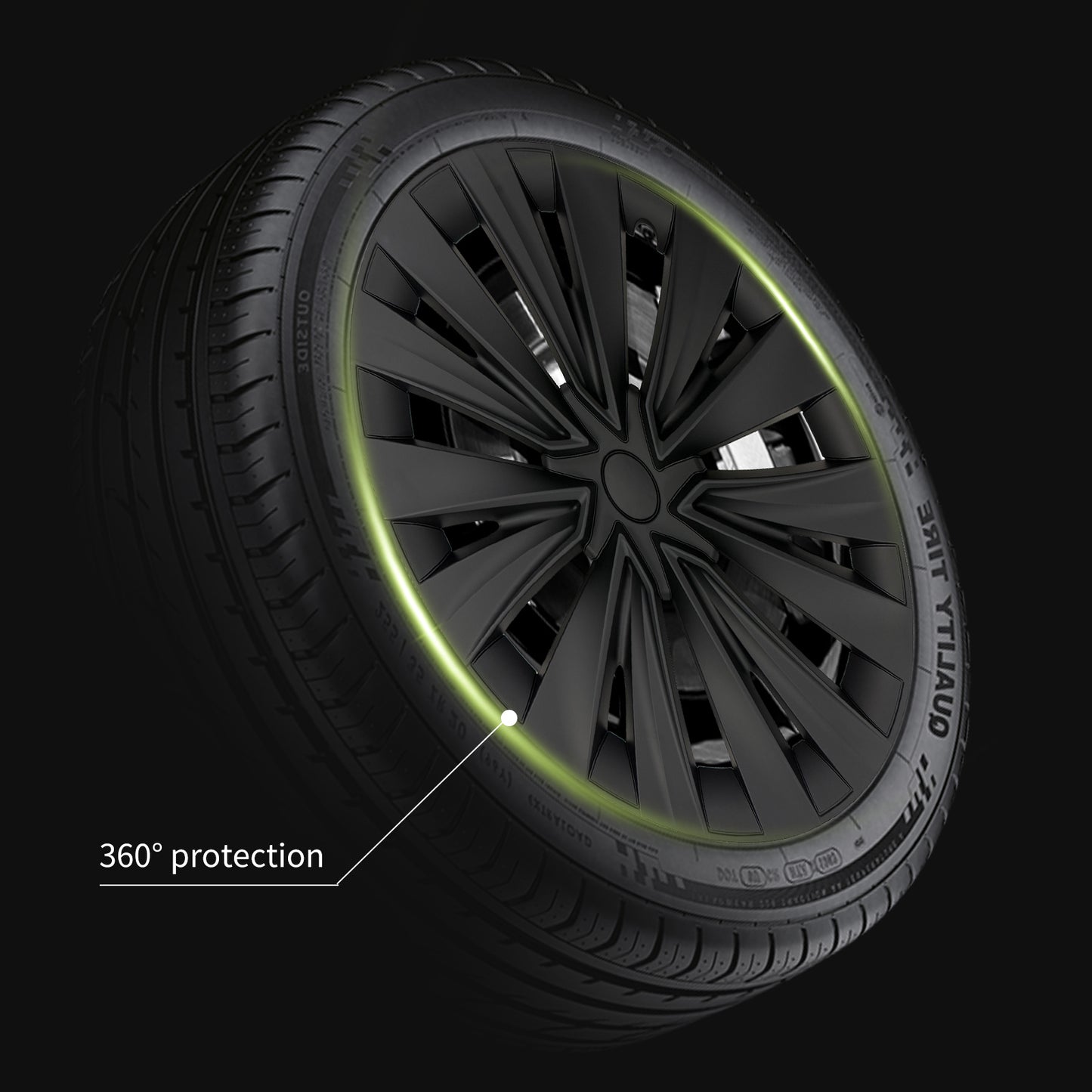 19 Inch Wheel Cover Design for Tesla Model Y (2020-2024) Hubcaps 4x Model Y Wheel Cover