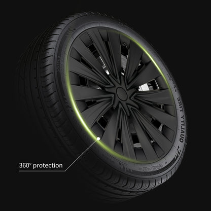 19 Inch Wheel Cover Design for Tesla Model Y (2020-2024) Hubcaps 4x Model Y Wheel Cover