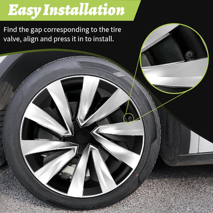 19inch Wheel Cap for Model Y Juniper 2025 Turbine Car Performance Accessories Hub Cap Automobile Wheel Cap Design for Tesla 4PCS