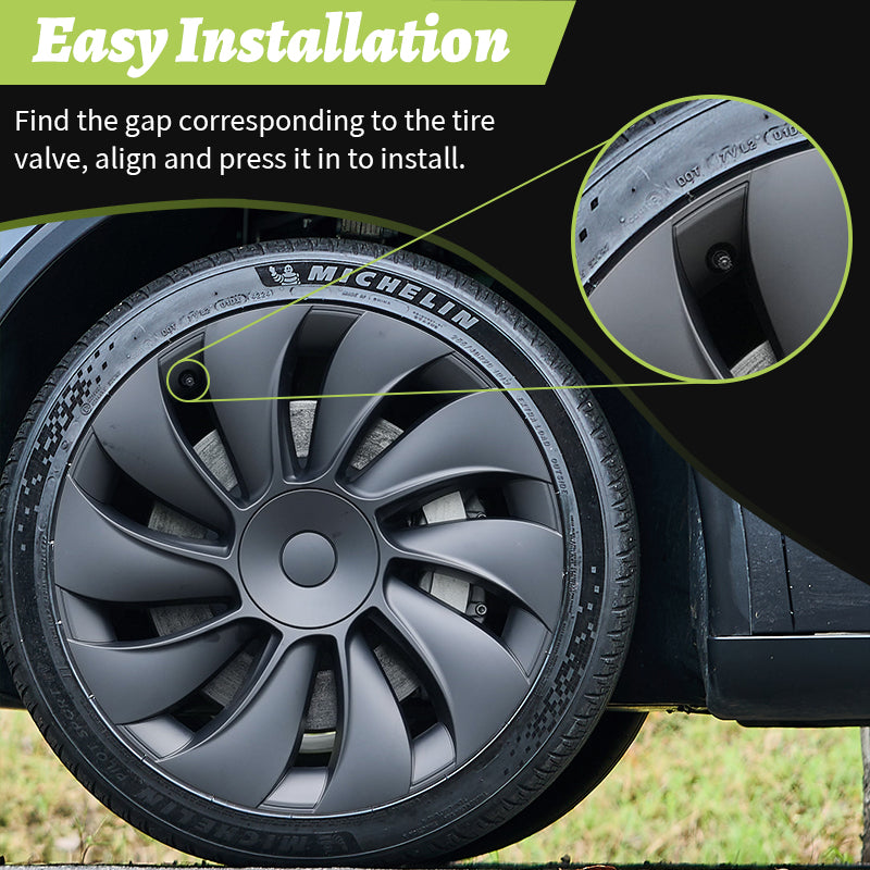 MOTENIO 19" Wheel Covers Designed for Tesla Model Y Juniper 2025 & 2026