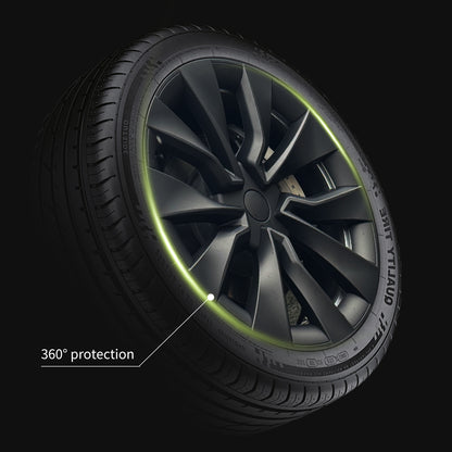 19 Inch Model 3 Highland Hubcap Design for Tesla Highland Model 3 2023-2025 Black 4pcs Wheel Covers