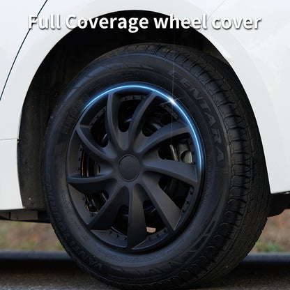 14" Storm Style Wheel Covers Hubcaps for Universal Fit R14 Tire Steel Wheels 4 PCS