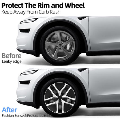 Design for Tesla Model Y Juniper 2025+ Wheel Cover 4PCS 19 Inch Hubcap Silver Arachnid Style