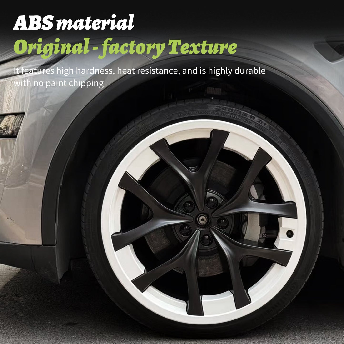 4PCS Wheel Rim Protector for Model Y Juniper Performance 21in Rim Guard Hubcap Cover for Tesla Model Y Performance Rim Case Curb Rash Protection Wheel Cover Tire Trim Covers