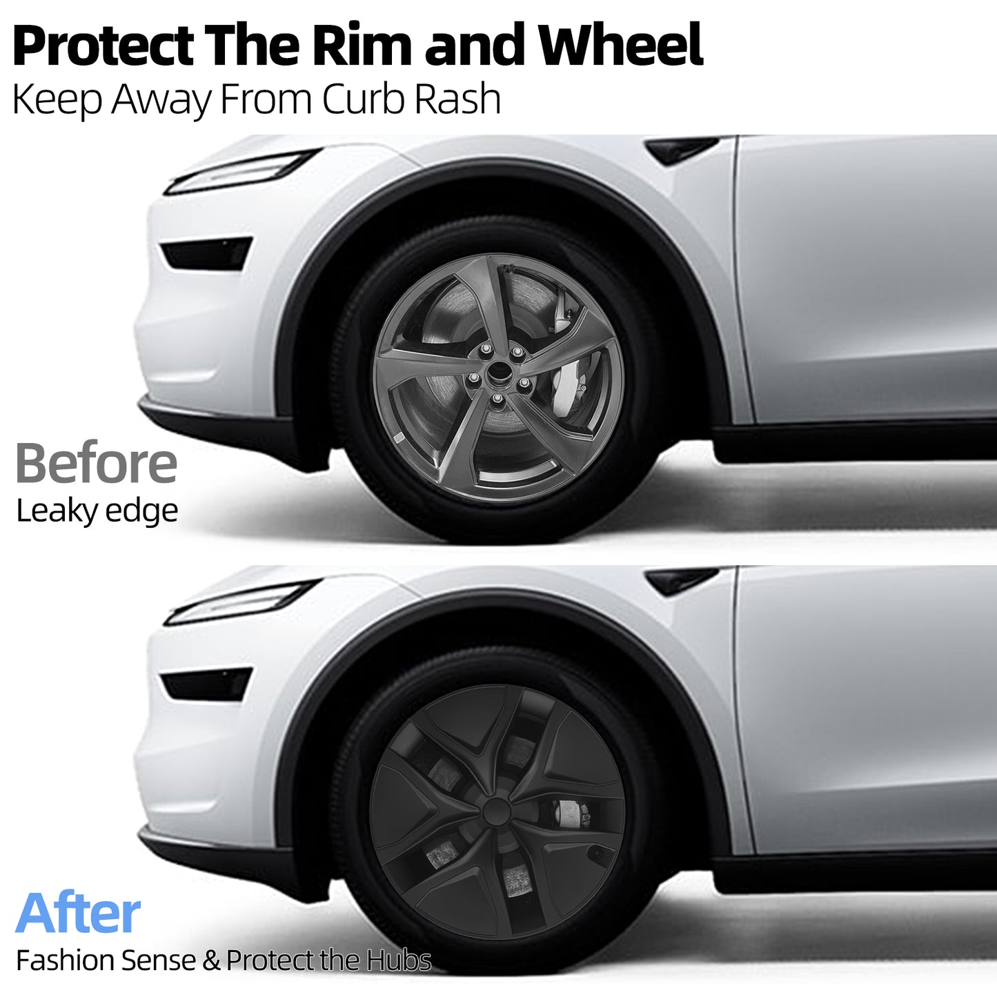 For Tesla Model Y Juniper 2025 2026 Wheel Cover 19 Inch Matte Black Hubcaps 4PCS Arachnid Style Covers