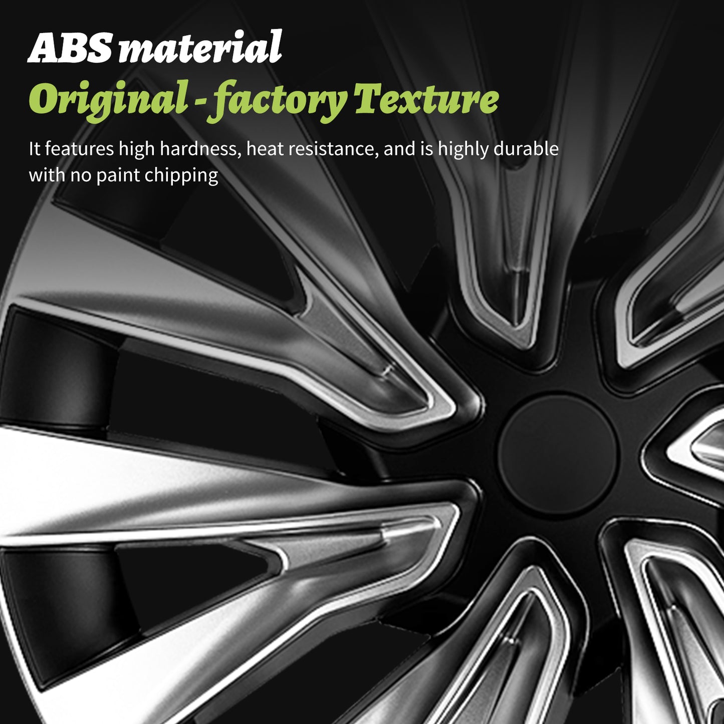 18''Highland Wheel Hub Caps Design for Tesla Model 3 Highland 2023-2025 Wheel Cover Silver Turbine Hubcaps(set of 4)