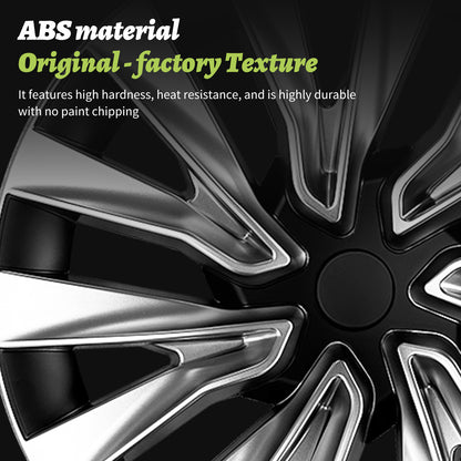 18''Highland Wheel Hub Caps Design for Tesla Model 3 Highland 2023-2025 Wheel Cover Silver Turbine Hubcaps(set of 4)