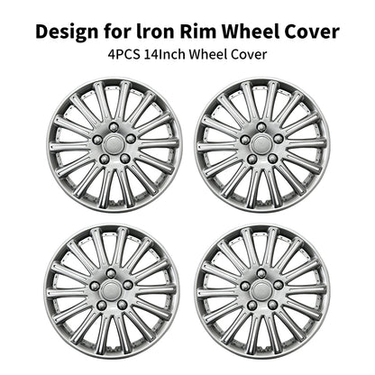 14" umbrella Style Wheel Covers Hubcaps for Universal Fit R14 Tire Steel Wheels 4 PCS