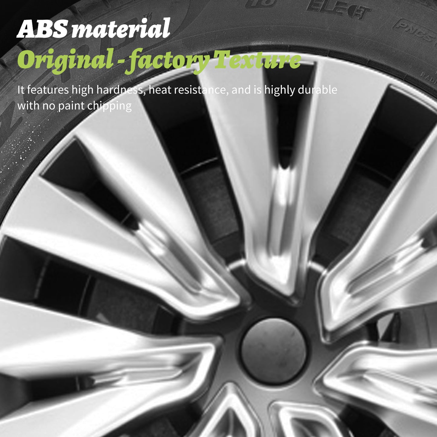 Tesla Wheel Caps Model Y Induction Wheel Covers 19 inch Silver 4PCS for New Turbine Hubcaps