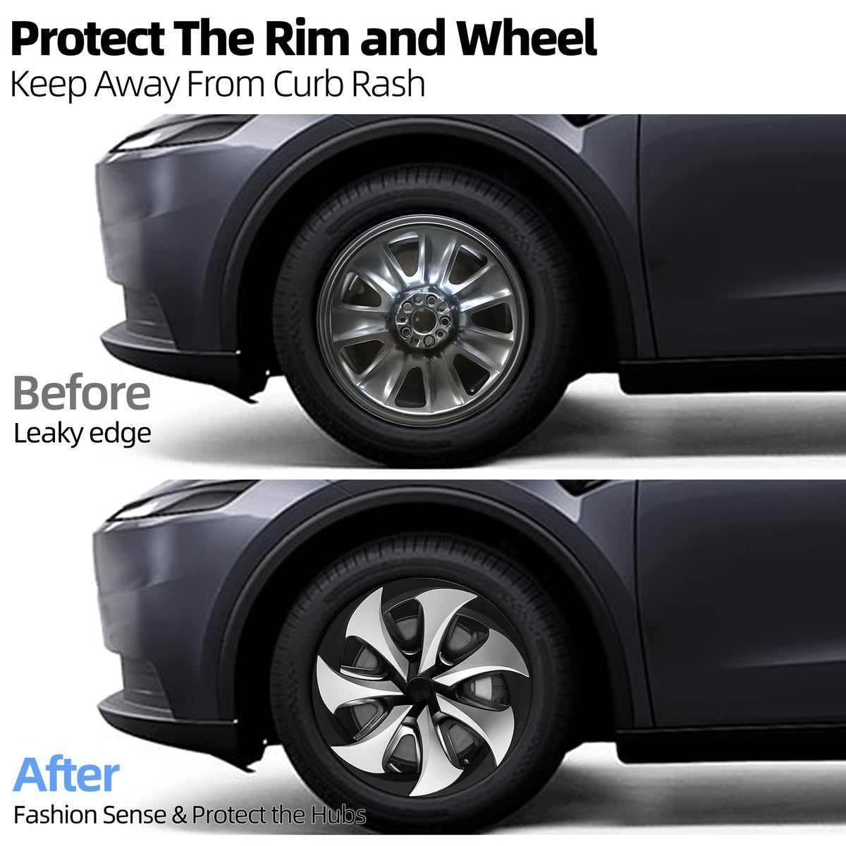 Design for Tesla Model Y Standard 2026 18 inch Wheel cover Fit Aperture Wheels Hubcap Set of 4
