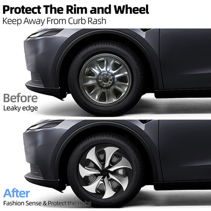 Design for Tesla Model Y Standard 2026 18 inch Wheel cover Fit Aperture Wheels Hubcap Set of 4