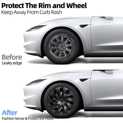 Design for 18" Model 3 Standard 2026 Wheel Cover 4pcs Cyclone hubcaps
