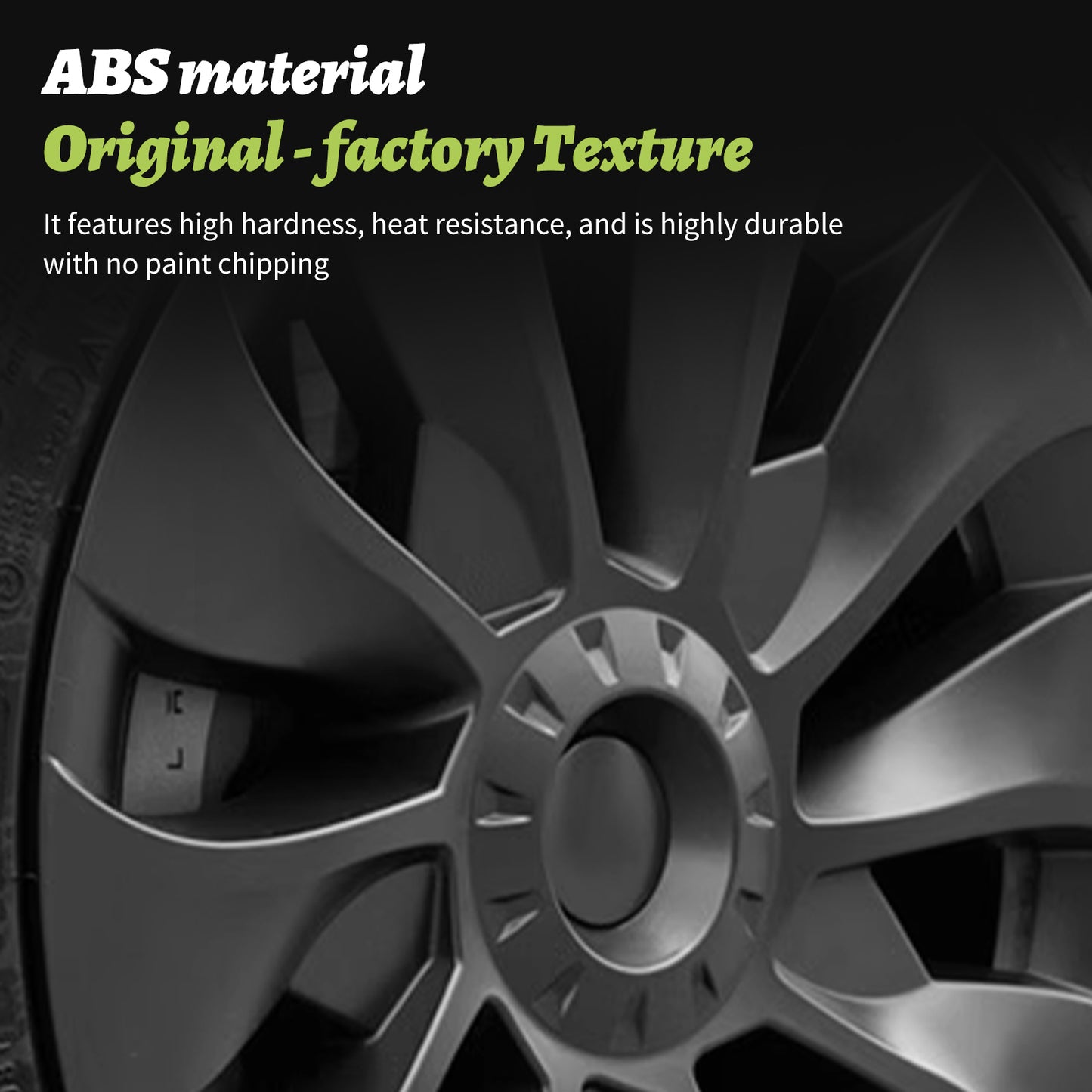 Model 3 Hubcaps Design for Tesla Model 3 (2017-2023) Wheel Cover 4PCS 18 Inch Sakura Replacement