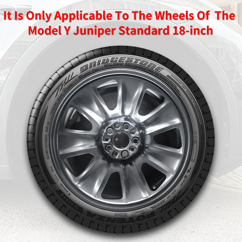 MOTENIO Storm Style 18" Hubcaps for Tesla Model Y Juniper Standard 2026+ | 4-Piece Set