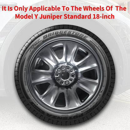 MOTENIO Storm Style 18" Hubcaps for Tesla Model Y Juniper Standard 2026+ | 4-Piece Set