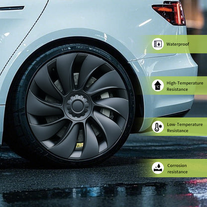 MOTENIO 19" Hubcaps Designed for Tesla Model Y Juniper 2025 & 2026